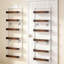 Organisateur de garde-manger au-dessus de la porte, support de rangement pour panier de cuisine réglable en bois à 6 niveaux, étagère à épices en métal robuste pour porte ou fixation murale