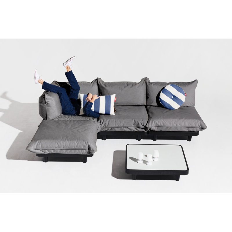 Paletti Daybed Outdoor Lounger, Rock Gray