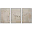 «Flock of Swans Flying In The Sky», ensemble de 3 reproductions d'art sur toile encadrées-109881530-109881528