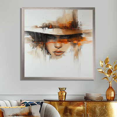 «Cowboy» abstraite, horizon du Texas - mode femme, art mural