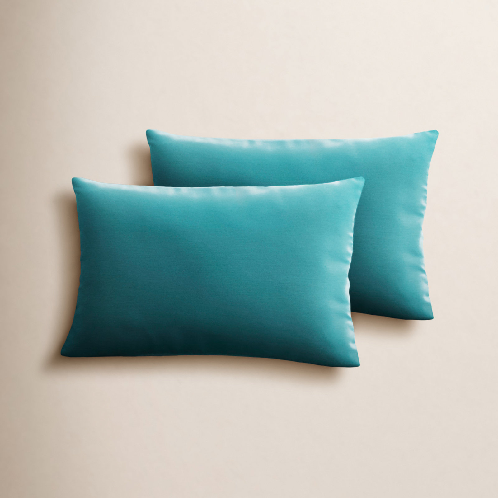 Almeda Lumbar Throw Pillow, Aqua Blue, 16" x 26"