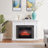 48IN MARBLE STONE MANTEL FIREPLACE