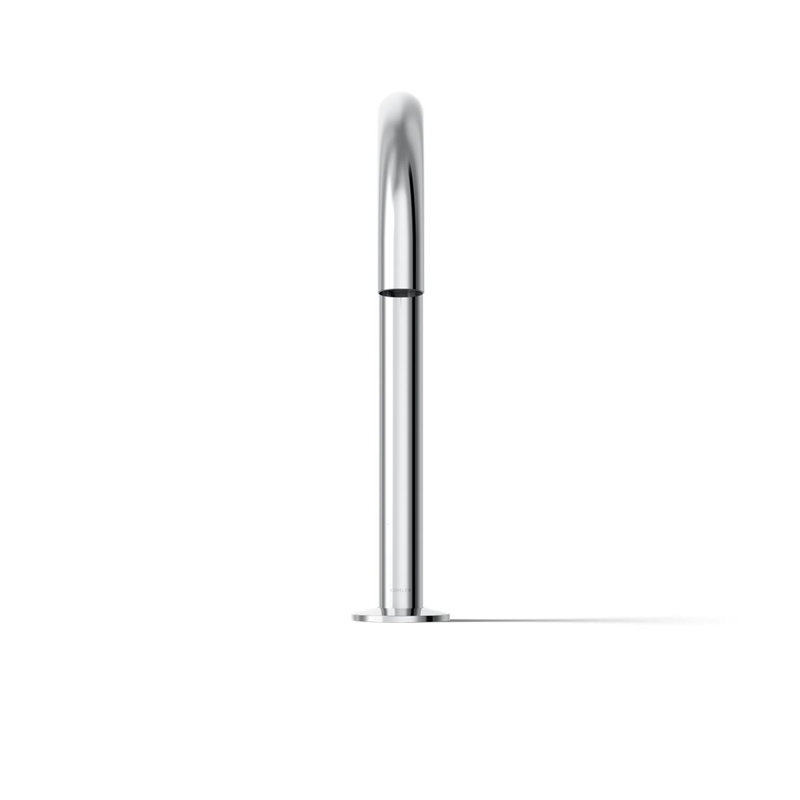 Components Deck-Mount Bath Spout With Tube Design, Polished Chrome