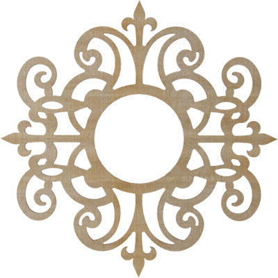 Médaillon de plafond 18 pi x 18 po x 5 7/8 po x P 3/8 po Dijon