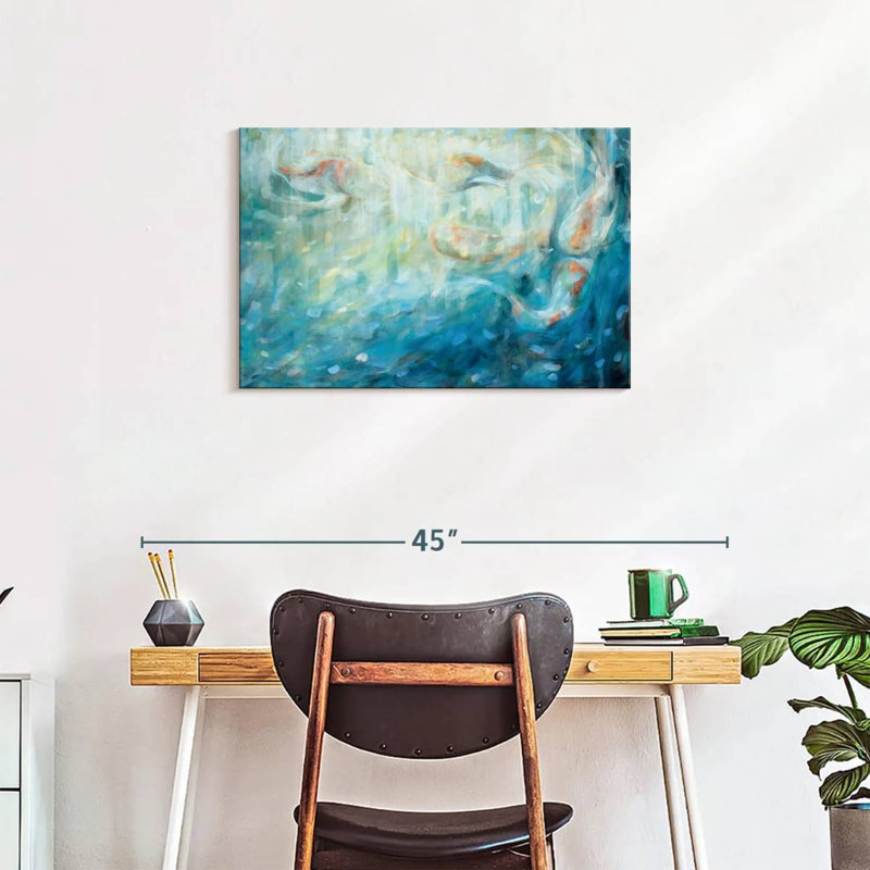 Brampt Playing Koi, 20" H x 30" W