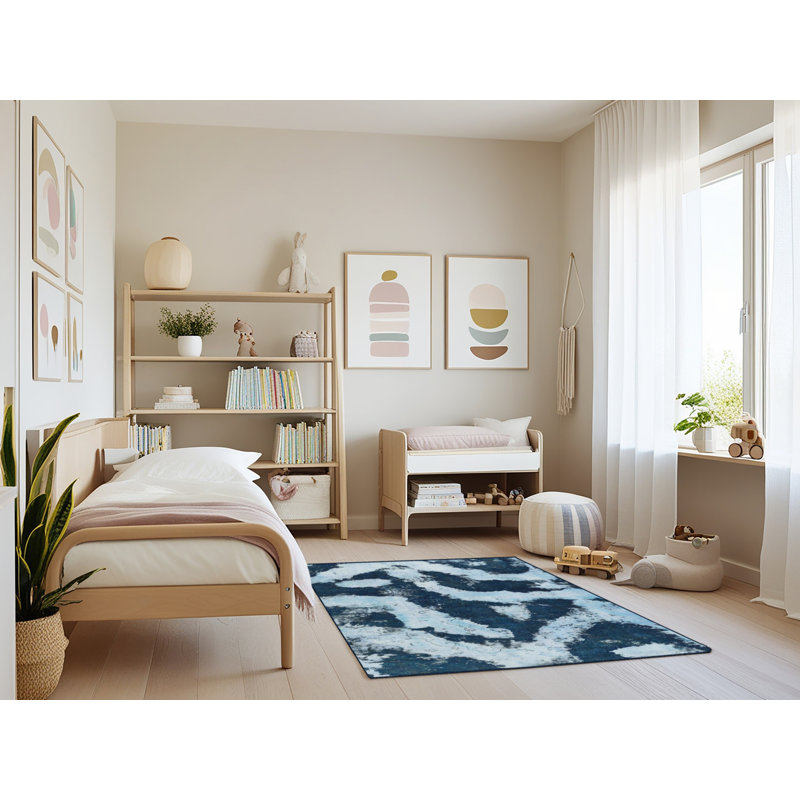 Abstract Indoor Rug, Rectangle 4' x 6'