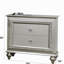 Champagne 2-Drawer Nightstand with Sparkling Trim