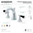Kingston Brass Duchess Two-Handle 3-Hole Deck Mount Widespread Bathroom Faucet with Brass Pop-Up Drain-48991498
