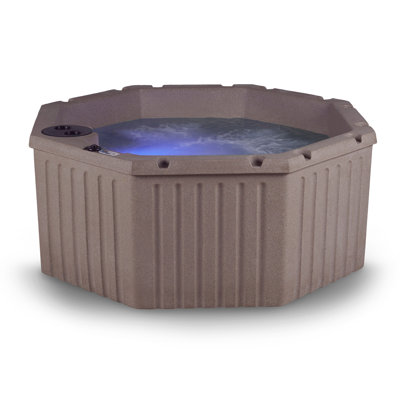 Invi® 5-Person Plug and Play Hot Tub Spa with 11 Hydrotherapy Jets, Stainless Steel Heater, LED Lighting, Digital Control, Insulated Cover Included