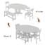 Ensemble de table de salle à manger 5 pièces Einhomn-1930830276