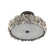 Oyster Shell 3 - Light Semi Flush Mount