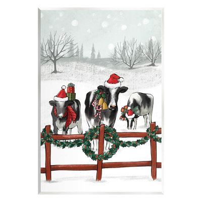 Holiday Vaches Farmland Fence at-156