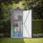 Small Metal Compact Garden Shed, Galvanized Iron with Waterproof Design & Solid Lock System