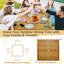 Tinasha 4 - Person Acacia Patio Dining Set with Square Table