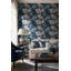 Papier peint floral foncé foncé-129451708
