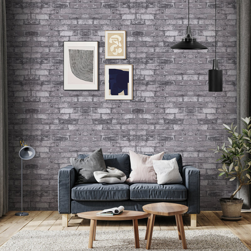 Aamora 9.5m x 53cm 3D Embossed Wallpaper Roll