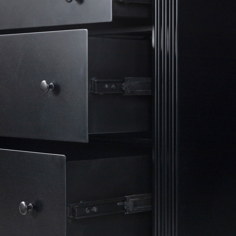 Lendon 6 Drawer Dresser-Black