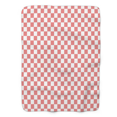 Corail craie - couverture sherpa de qualité supérieure 1 pièce