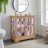 LED Curio Display Cabinet With Adjustable Shelves, Retro Design, Magnetic Closure, Acrylic Back Panel And Remote - Controlled Lighting For Home Decor And Organization-306165329