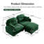 Canapé modulaire en L avec repose-pieds Cloud-2069546550