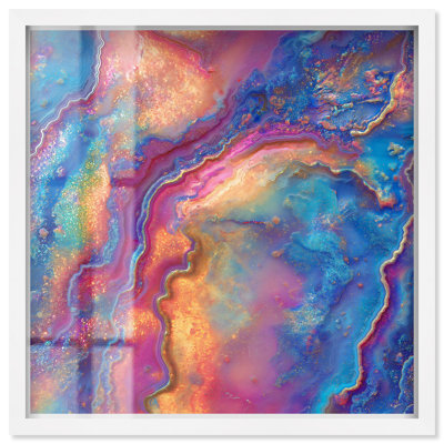 Spectre scintillant II «Shadowbox Print Colorful Abstracts» par Art Remedy