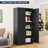 Jugoslav 32'' Wide 4 - Shelf Storage Cabinet-1875896222