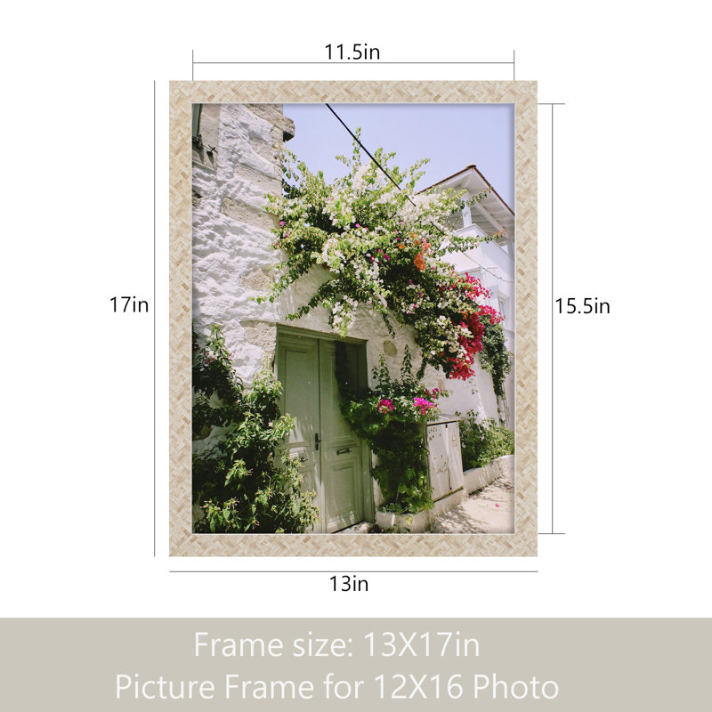 Ensemble de cadres photo en bois, H 17,09 po x l 13,03 po x P 0,59 po