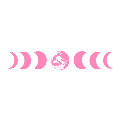 Décalcomanie murale phases de lune