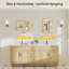 Modern & Contemporary Beveled Metal Framed Rectangular/Square Bathroom Vanity Mirrors with HD Tempered Glass-74528419-76330050-67756022