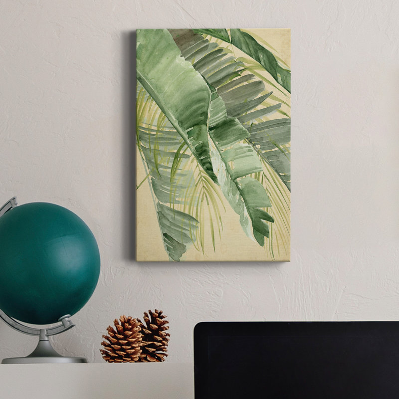 Banana Palms I - reproduction sur toile tendue, H 60 po x l 40 po x P 1 po