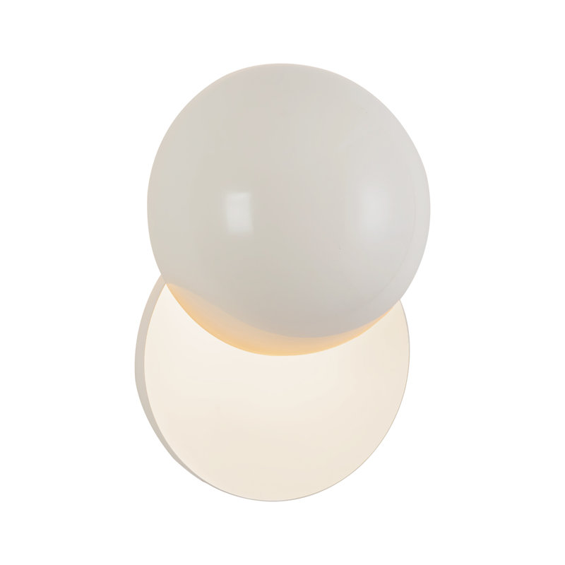 Void 12-in Black dimmable LED Wall Sconce, White