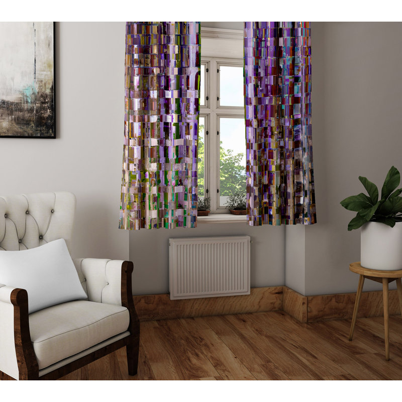 Rideau en polyester Ajinkya, L 20 po x L 52 po