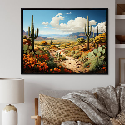 «Green Green Cactus Desert Guardian Organ II», reproduction sur toile