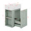 Petit meuble-lavabo flottant étroit avec tiroir 20 po avec lavabo 20 po-118738680