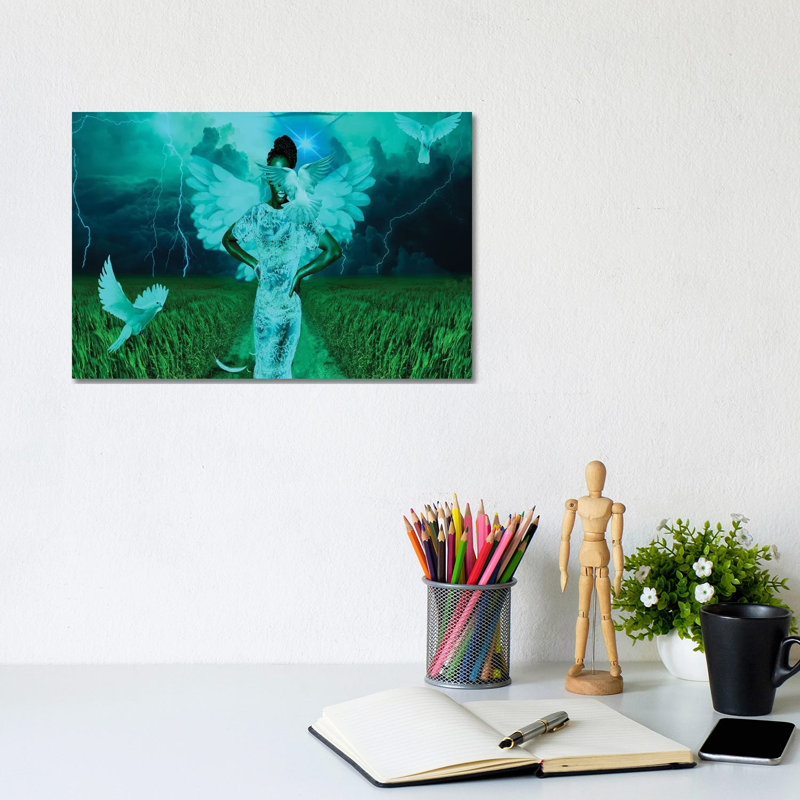 Angel Of The Storm by Yvonne Coleman Burney - Wrapped Canvas Gallery-Wrapped Canvas Giclée, 20.32 cm H x 30.48 cm W