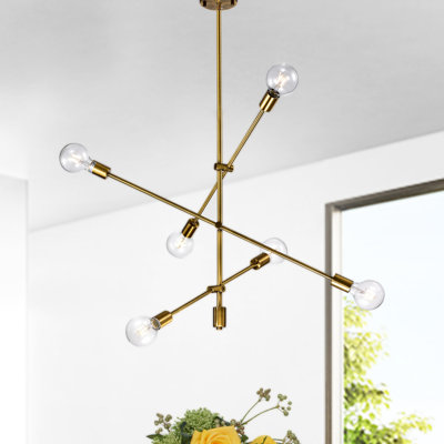 Lustree linéaire 6 lumières spoutnik modern Naughton