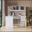 Bureau d'ordinateur avec huche, rangement spacieux et surface de travail spacieuse pour la vie moderne-1391902628