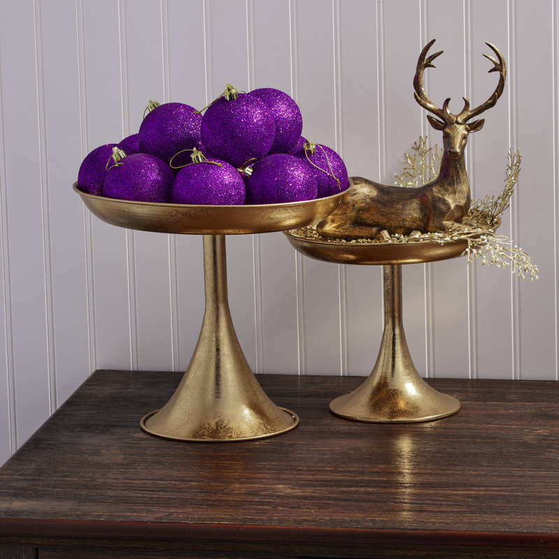 Boule scintillante en plastique incassable de 80 mm , Mauve
