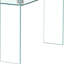 Table basse de salon en verre transparent Modern