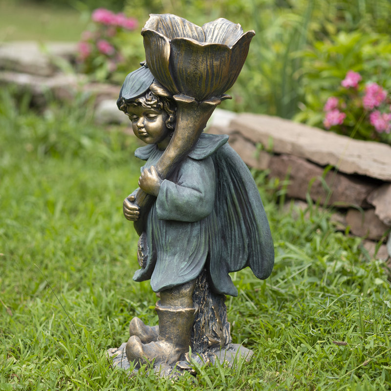 Statue de jardin fée avec magnésium