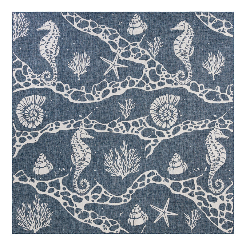 Angelys Indoor/Outdoor Area Rug, Square 10'