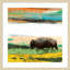 "Bison primaire décision" par Sisa Jasper, impression sur bois encadrée-109724970