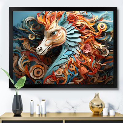 " Mystical Seahorse Geometric II "