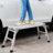 Nobel Steel Folding Library Ladder