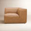 Fauteuil d'angle en cuir véritable Foley-105919158