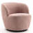 Hadriel Boucle Swivel Barrel Chair-1251603732