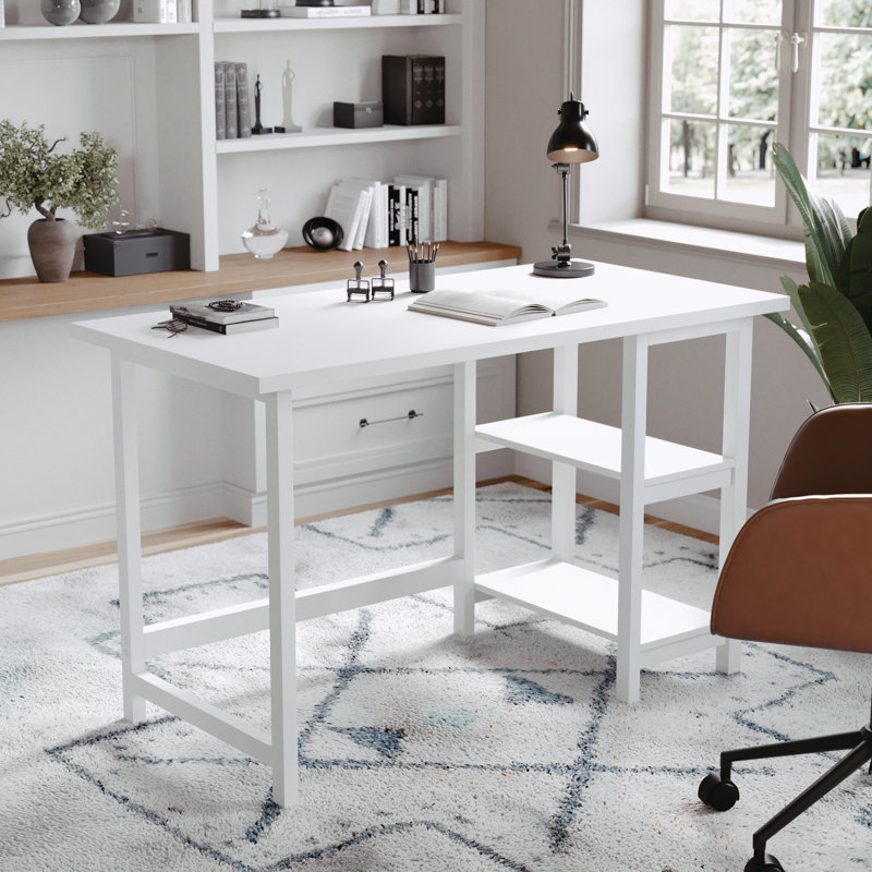 Bureau à tréteaux Martha Stewart Beckett, Blanc