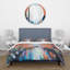 Ensemble de housse de couette Orange Autumn Forest By The River - Lake House - Microfibre polyester-66392804