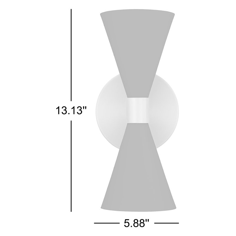 Lometa 2 - Light Dimmable Bath Sconce, Midnight Black