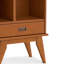 Bibliothèque moderne Mid-Century Draper H 64 "avec tablettes réglables et pieds inclinés-175940145